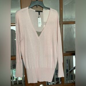 NEW WITH TAGS! White House Black Market Light Pink Knit Top